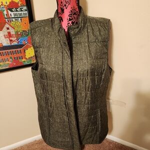 J. Jill Women's Olive Quilted Vest NWOT XL